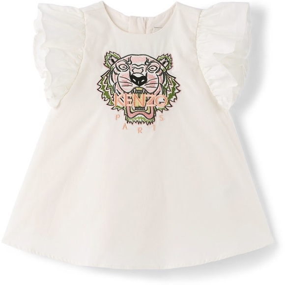 Kenzo Baby Girls' Tiger Embroidered Dress size 18m